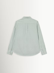 Les Deux Green Konrad Striped Oxford Shirt - Image 3 of 3