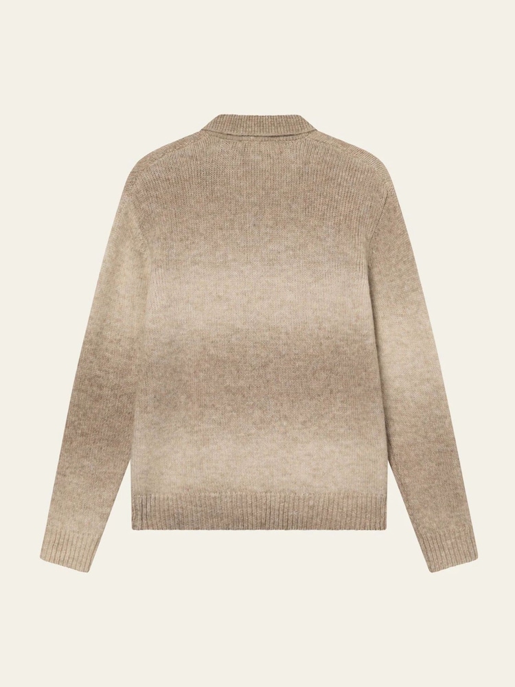 Les Deux Natural Gannon Gradient Zipper Cardigan - Image 2 of 4