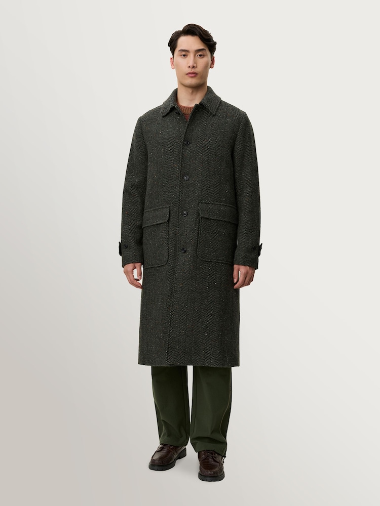 Les Deux Maximillian Herringbone Wool Coat - صورة 1 من 7 Les Deux Maximillian Herringbone Wool Coat - صورة 1 من 7
