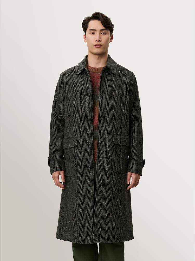 Les Deux Maximillian Herringbone Wool Coat - صورة 7 من 7 Les Deux Maximillian Herringbone Wool Coat - صورة 7 من 7