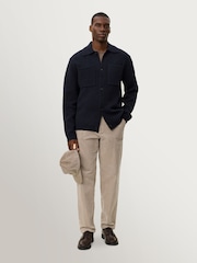 Les Deux Blue Fischer Milano Knit Shirt - Image 4 of 7