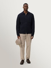 Les Deux Blue Fischer Milano Knit Shirt - Image 6 of 7