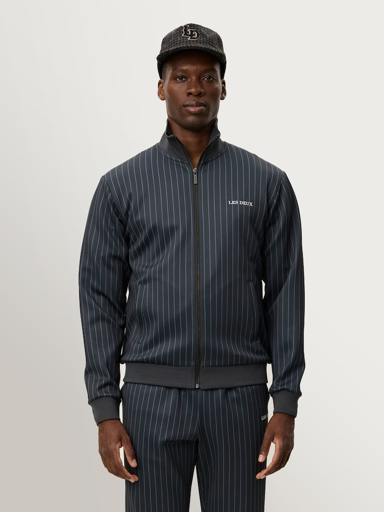 Les Deux Blue Ballier Pinstripe Jacket - Image 1 of 7 Les Deux Blue Ballier Pinstripe Jacket - Image 1 of 7