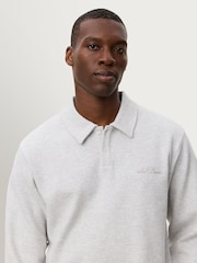 Gris - Les Deux Ben Polo Piqué Sweatshirt - Imagen 1 de 1