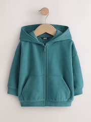 Green Zip Thru Hoodie (3mths-7yrs) - Image 1 of 4