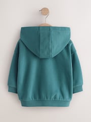 Green Zip Thru Hoodie (3mths-7yrs) - Image 2 of 4