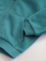 Green Zip Thru Hoodie (3mths-7yrs) - Image 3 of 4