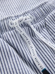 Baker by Ted Baker Navy Textured Stripe Shirt and Shorts Set - Image 10 of 11