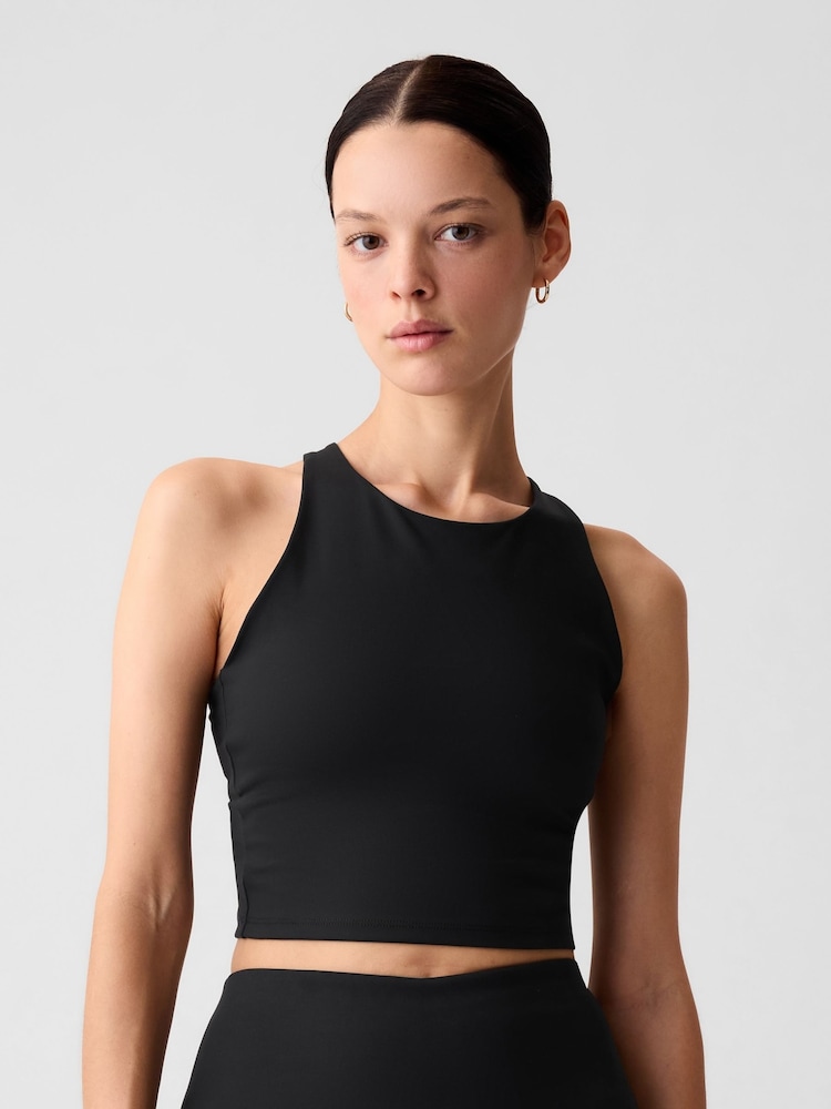 Gap Black High Neck Bra - Image 1 of 4 Gap Black High Neck Bra - Image 1 of 4