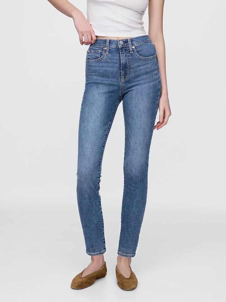 Gap Dark Blue High Rise True Skinny Jeans - Image 1 of 6