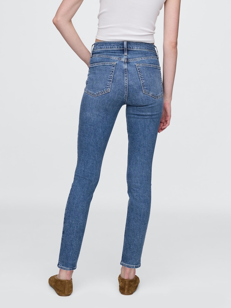 Gap Dark Blue High Rise True Skinny Jeans - Image 2 of 6
