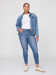 Gap Dark Blue High Rise True Skinny Jeans - Image 4 of 6
