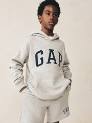 Gap Grey Vintage Logo Hoodie (4-13yrs) - Image 3 of 7
