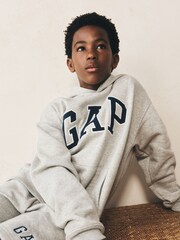 Gap Grey Vintage Logo Hoodie (4-13yrs) - Image 5 of 7