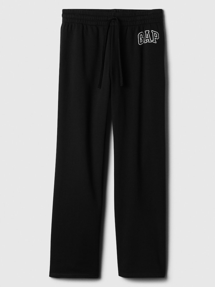 Gap Black Flared Logo Fleece Joggers - Image 5 of 5