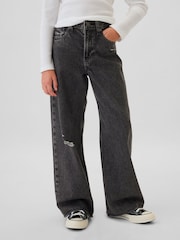 Gap Black Low Waisted Wide Leg Jeans (5-13yrs) (5-13yrs) - Image 5 of 11