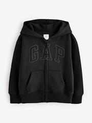 Gap Jet Black Vintage Logo Hoodie (4-13yrs) (4-13yrs) - Image 1 of 4