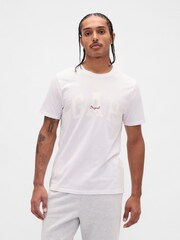 Gap White Everyday Soft Logo T-Shirt - Image 1 of 5