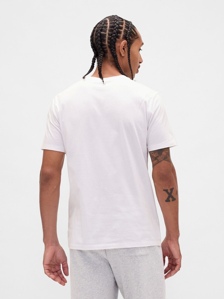 Gap White Everyday Soft Logo T-Shirt - Image 2 of 5