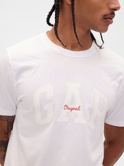Gap White Everyday Soft Logo T-Shirt - Image 4 of 5