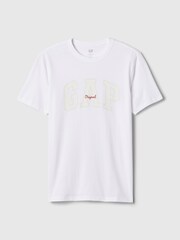 Gap White Everyday Soft Logo T-Shirt - Image 5 of 5