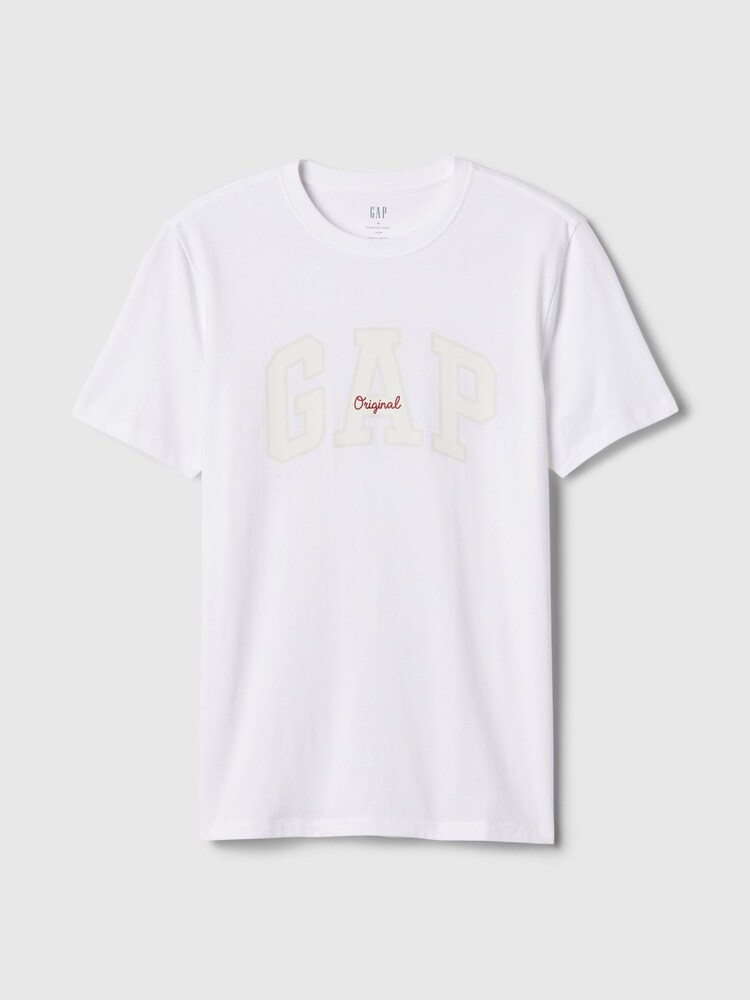Gap White Everyday Soft Logo T-Shirt - Image 5 of 5