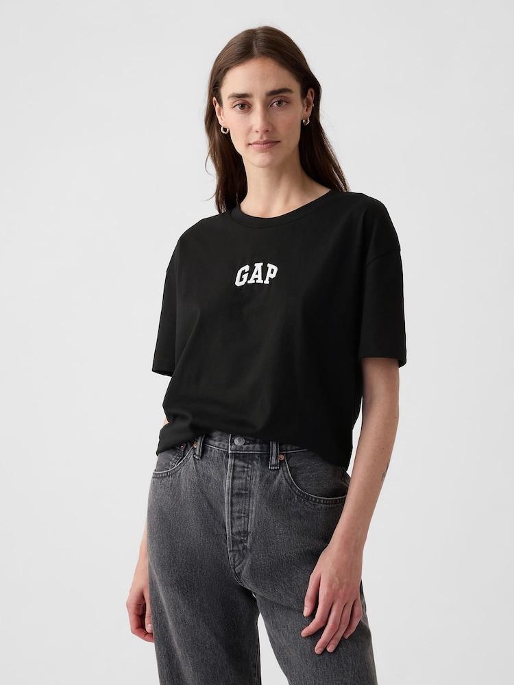 Gap Black Arch Logo T-Shirt - Image 1 of 5