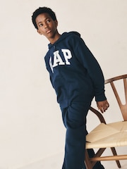 Gap Navy Blue Vintage Logo Zip Up Hoodie (4-13yrs) - Image 3 of 5