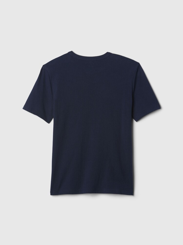 Gap Navy Blue Vintage Logo T-Shirt (4-13yrs) (4-13yrs) - Image 2 of 2