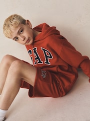 Rojo - Gap Relaxed Logo French Terry Zip Hoodie (4-13yrs) - Imagen 2 de 5