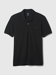 Gap Black Logo Pique Polo Shirt - Image 6 of 8