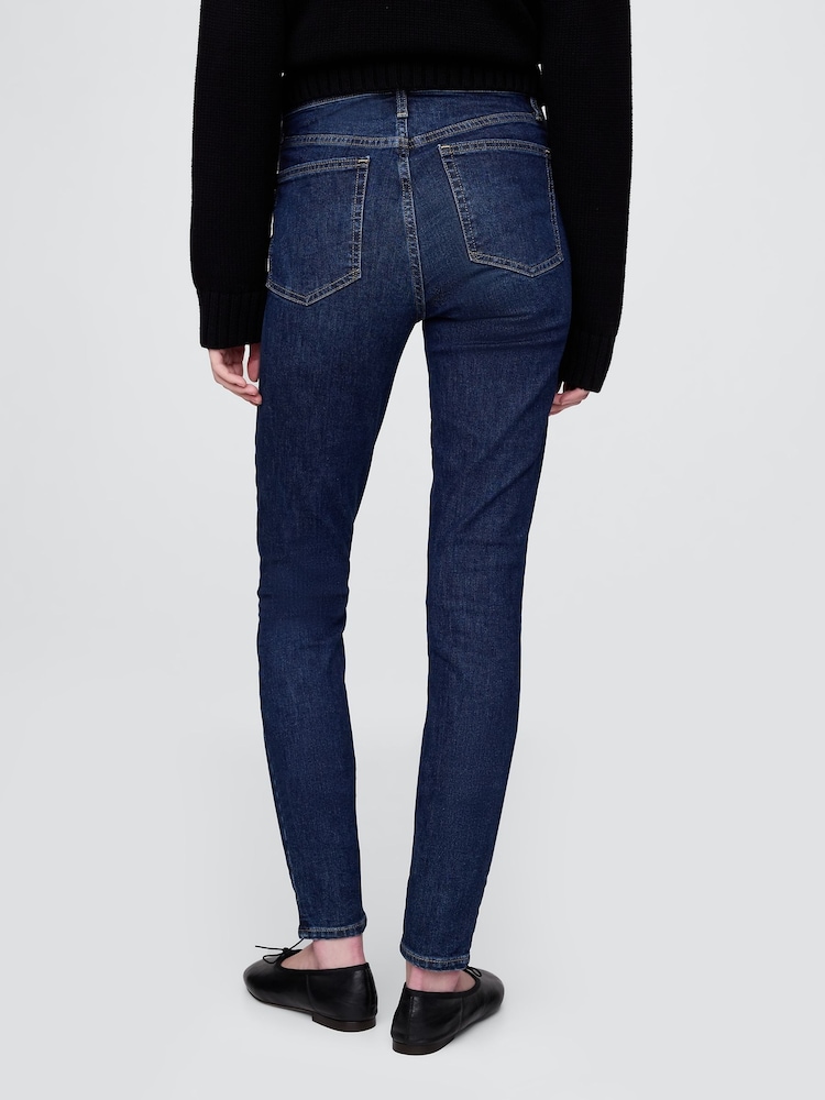 Gap Dark Blue High Rise True Skinny Jeans - Image 2 of 12