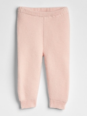 Gap Pink Soft Cotton Knit Pull On Trousers (0-24mths) - Image 2 of 2