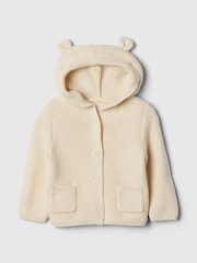 Gap Cream Bear Cardigan (0-24mths) - Image 1 of 3
