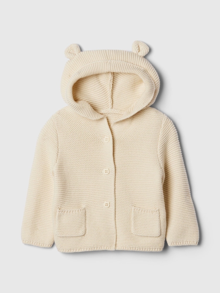 Gap Cream Bear Cardigan (0-24mths) - Image 1 of 3