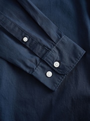 Gap Navy Blue Cotton Poplin Classic Shirt - Image 7 of 9