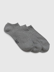 Gap Grey Basic Ankle Socks 3 Pack - Image 1 of 1