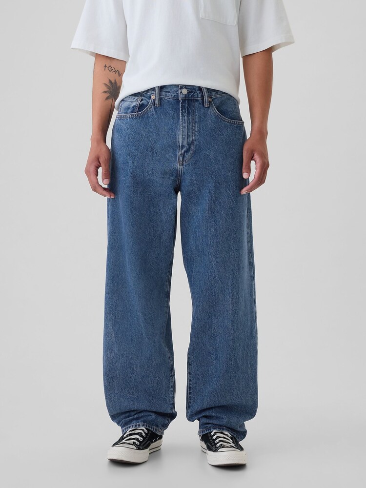 Gap Mid Wash Blue Baggy Jeans - Image 1 of 6