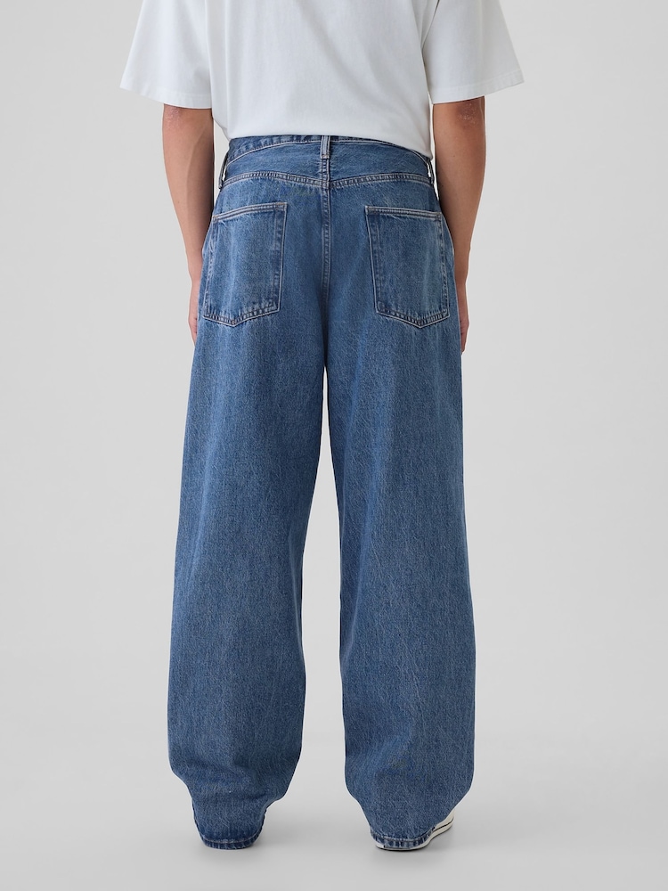 Gap Mid Wash Blue Baggy Jeans - Image 2 of 6 Gap Mid Wash Blue Baggy Jeans - Image 2 of 6