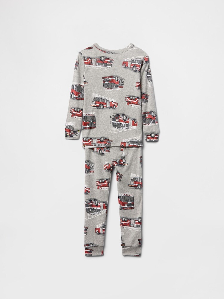 Gap Grey Brushed Cotton Pyjama Set (6mths-5yrs) - Image 2 of 2