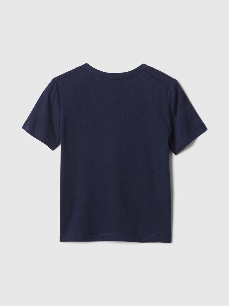 Gap Navy Blue Logo T-Shirt (6months-5yrs) (6mths-5yrs) - Image 2 of 2