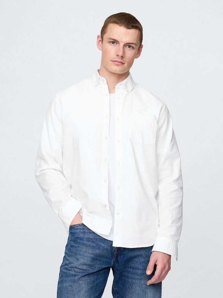Gap White Oxford Shirt - Image 1 of 5