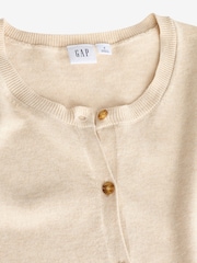 Gap Cream Crew Neck Cardigan - Image 7 of 7