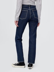 Gap Dark Wash Blue High Waisted '90s Straight Jeans - Image 2 of 4