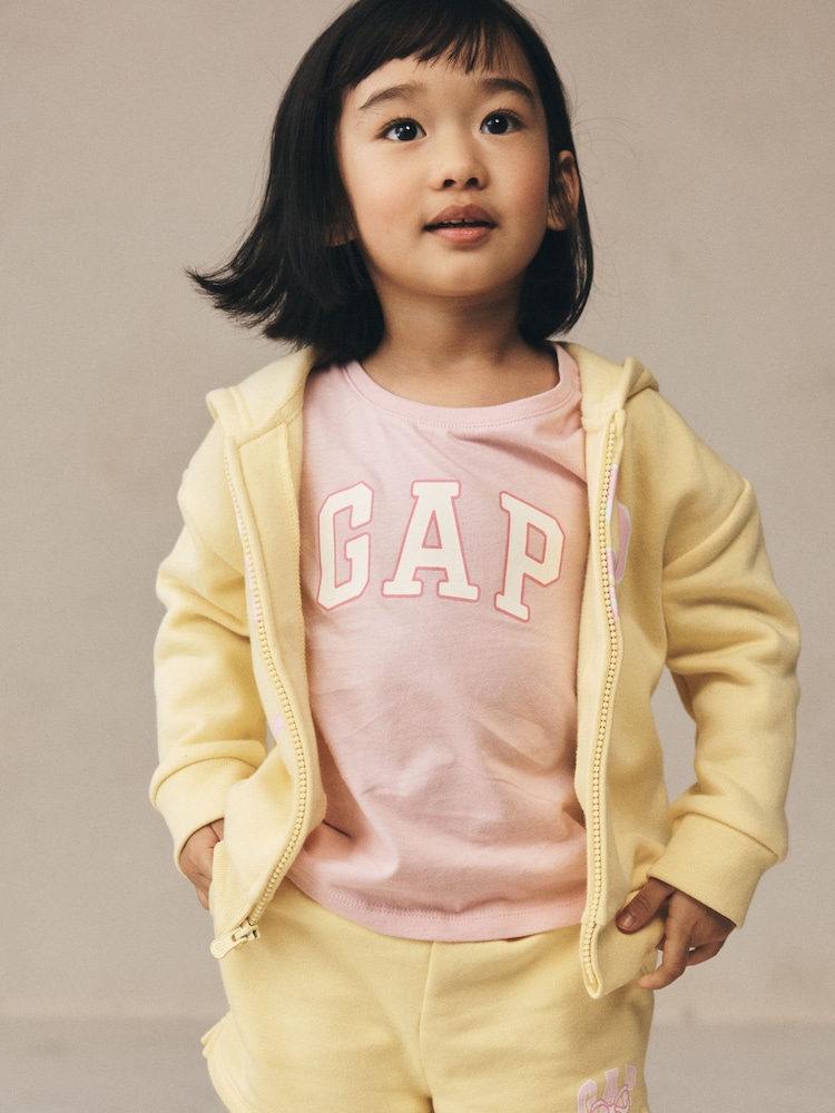 Gap Pink Logo Short Sleeve T-Shirt (6mths-5yrs) - Image 2 of 3