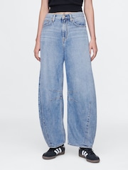 Gap Blue High Waisted UltraSoft Horseshoe Jeans - Image 1 of 9