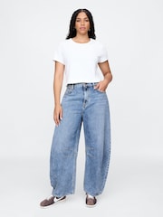 Gap Blue High Waisted UltraSoft Horseshoe Jeans - Image 5 of 9