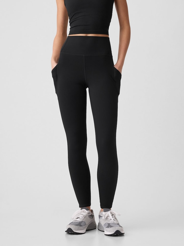 Gap Black Sky High Studio Pocket Leggings - Image 1 of 9