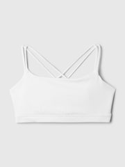 Gap White Power Medium Impact Strappy Sports Bra - Image 4 of 5