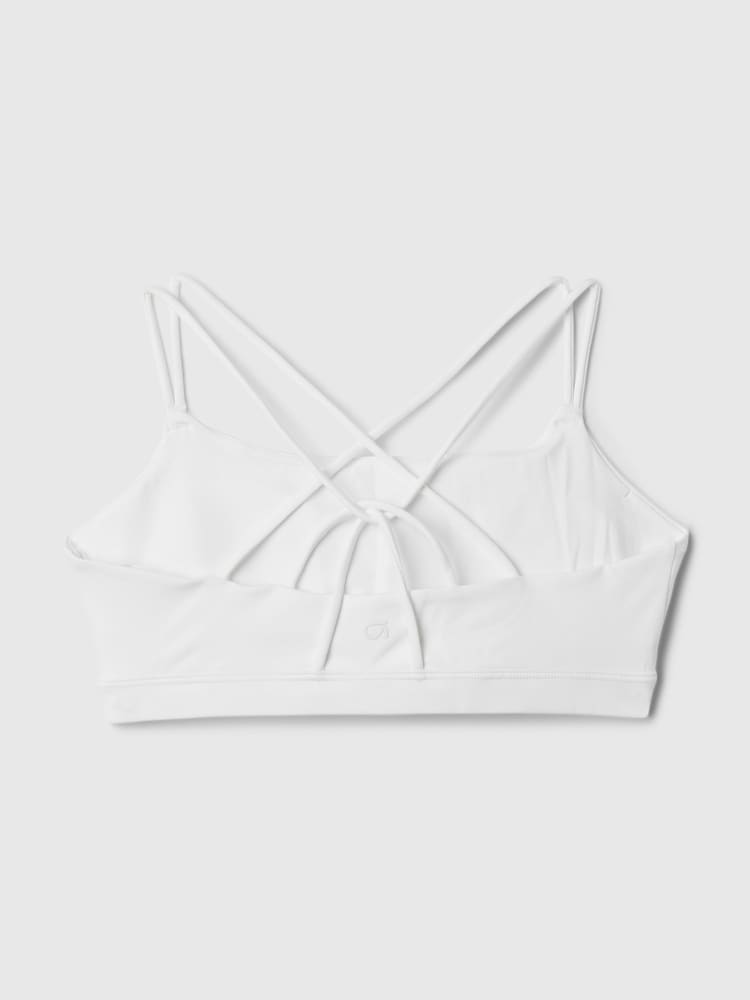 Gap White Power Medium Impact Strappy Sports Bra - Image 5 of 5 Gap White Power Medium Impact Strappy Sports Bra - Image 5 of 5